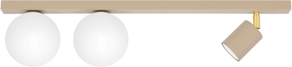 Darmowa Dostawa - Lampa podsufitowa 3x10 W biała-złota-beżowa Kaja Aspa K5830
