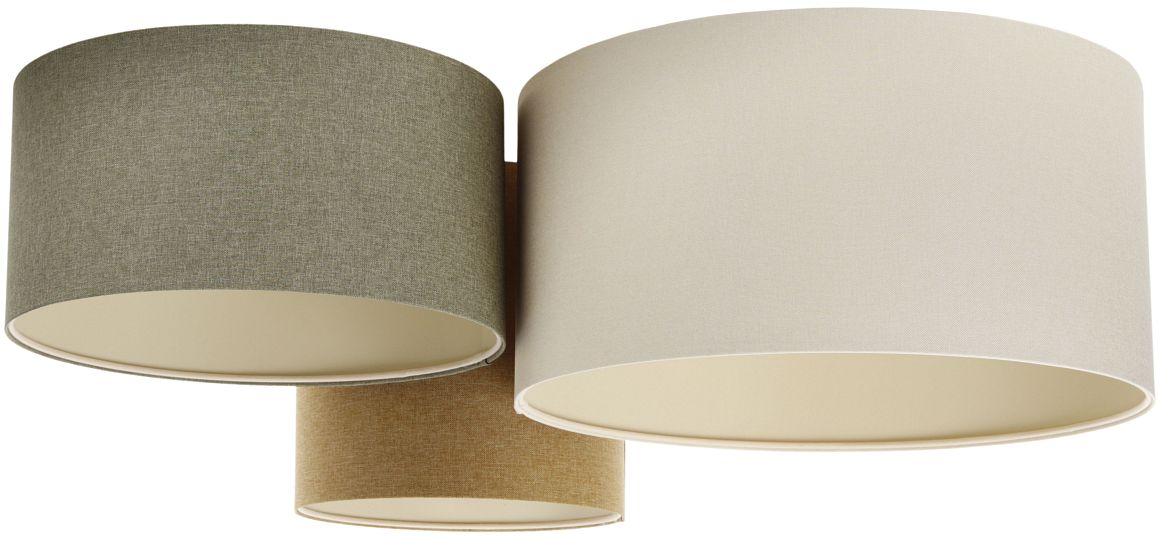 Darmowa Dostawa - Lampa podsufitowa 3x60 W zielona BPS Koncept Boho Ellegant 080069