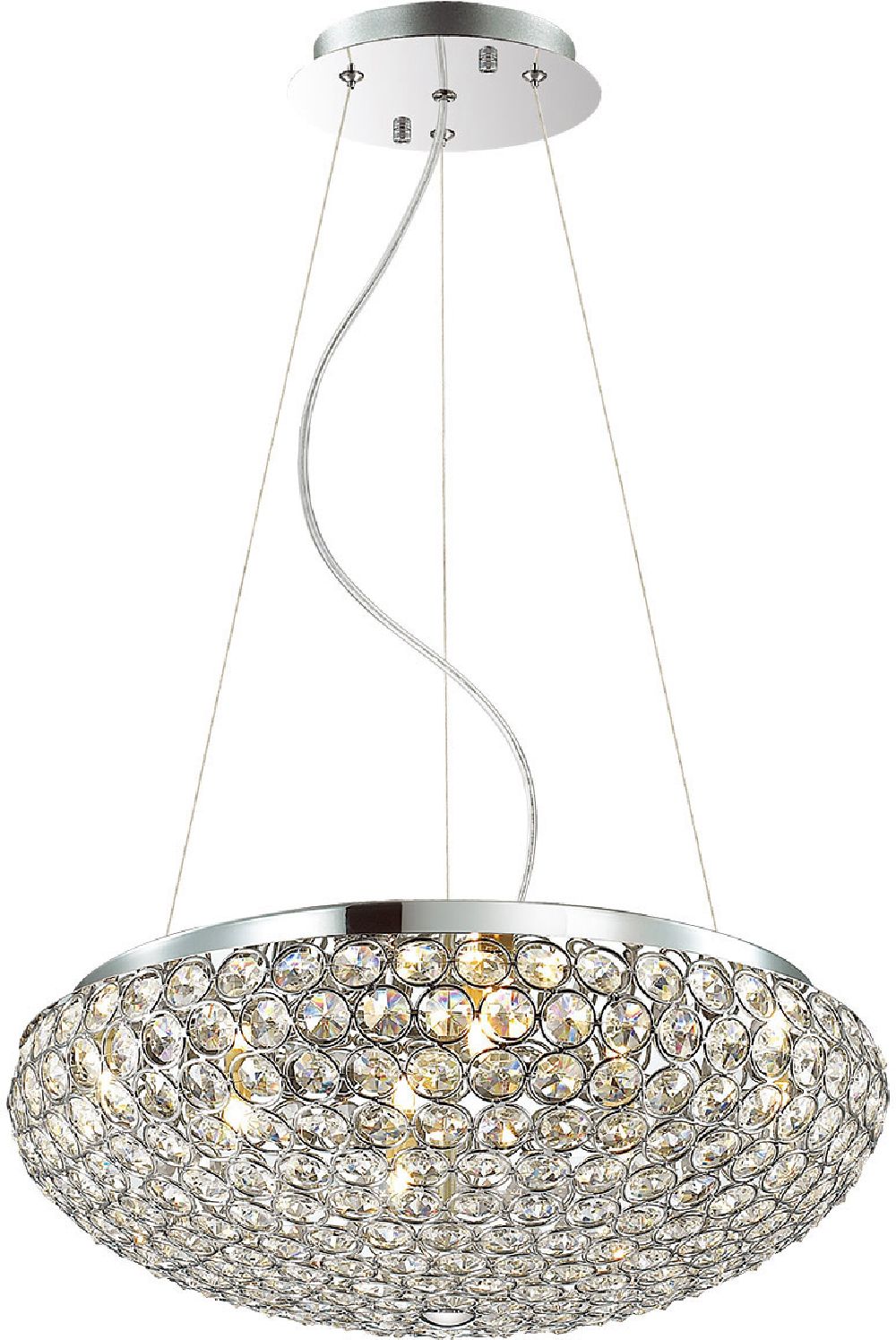 Darmowa Dostawa - Lampa wisząca x40 W chrom Italux Santo MA04995CA007