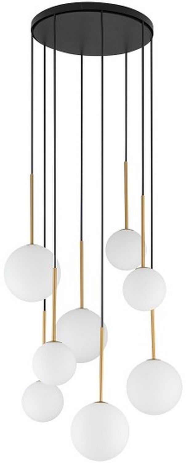 Darmowa Dostawa - Lampa wisząca powyżej 6x12 W czarna-złota Nowodvorski Lighting Karo 10934
