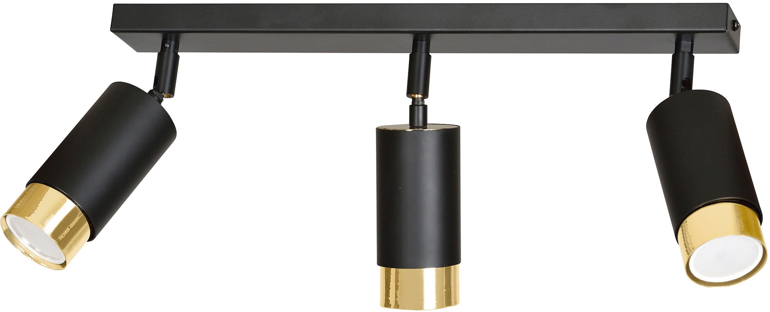 Darmowa Dostawa - Lampa podsufitowa 3x8 W czarna-złota Emibig Hiro 9653