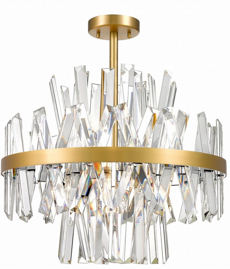 Darmowa Dostawa - Lampa podsufitowa powyżej 6x28 W przezroczysta-złota Zuma Line Constantinople C056708C7GAC