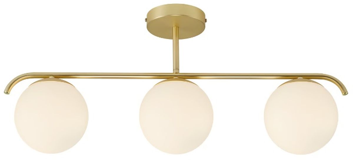 Darmowa Dostawa - Lampa podsufitowa 3x25 W biała-mosiądz Nordlux Grant 2010583035