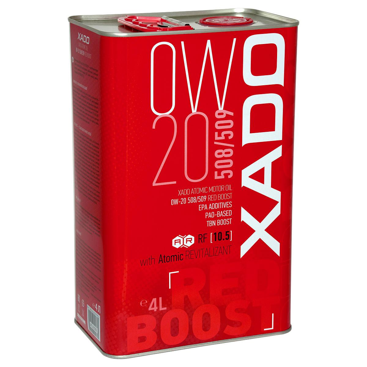 XADO ATOMIC OIL RED BOOST 0W20 508/509 4L - Petrostar
