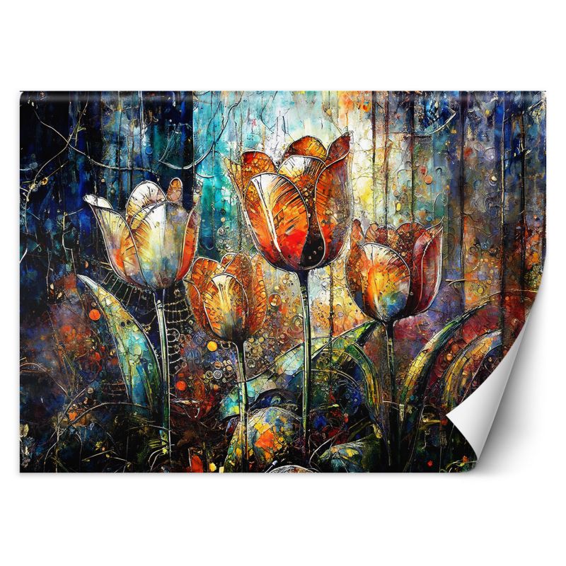 Fototapeta Feeby Kwiaty Abstrakcja Kolorowa 100x70 1 szt