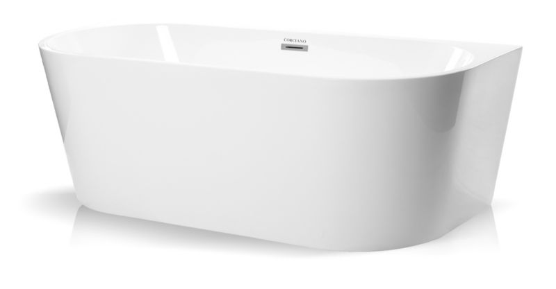 Wanna wolnostojaca Corciano Pari 150x75cm ze srebrnymi dodatkami 1szt.