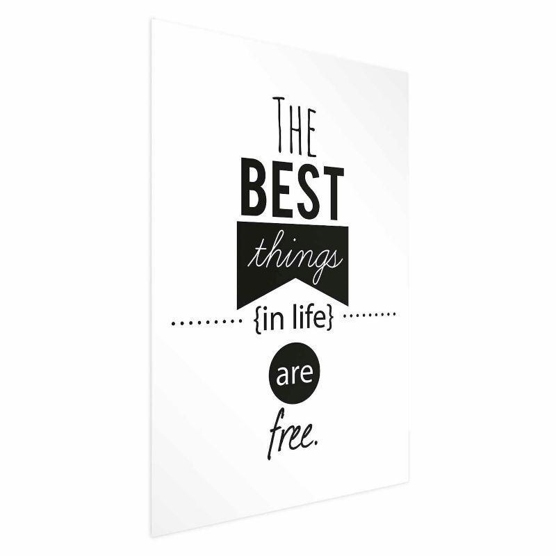 Plakat Artgeist Best things in life 21x30 cm bez ramy 1 szt