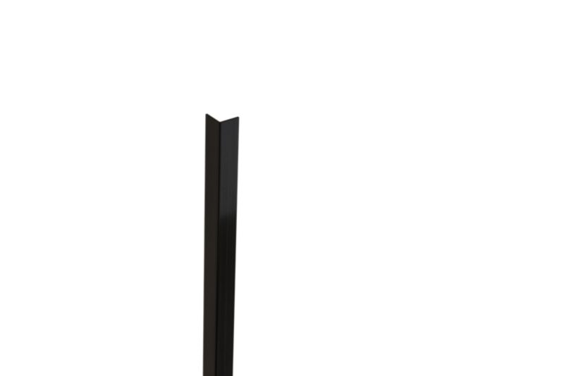 Kątownik wykończeniowy L Lambro czarny matowy 1cm x 1cm x 270cm 1 szt.