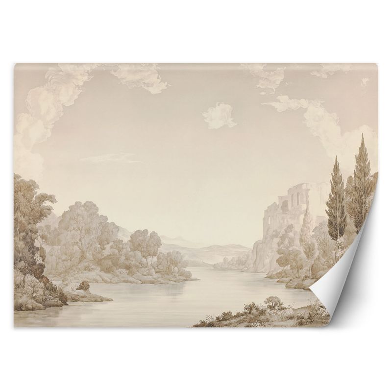 Fototapeta Feeby Krajobraz Rzeka Sepia 200x140 1 szt