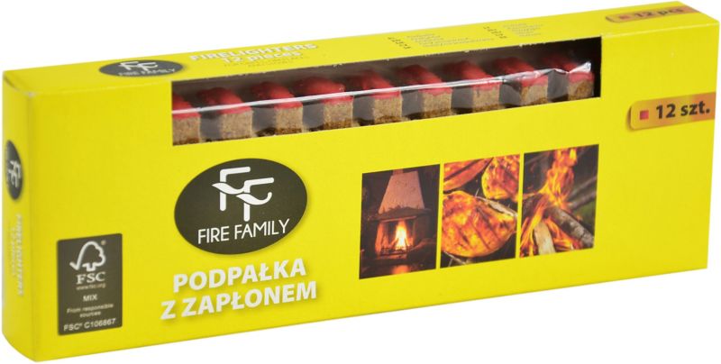 Podpałka z masą zapałczaną 12 szt.