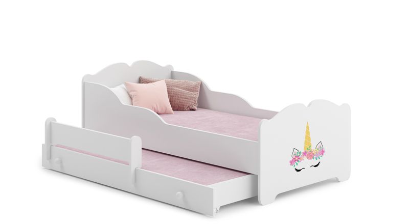 Łożko podwójne Kobi ANNA 160x80 Róg jednorożca 1 szt.