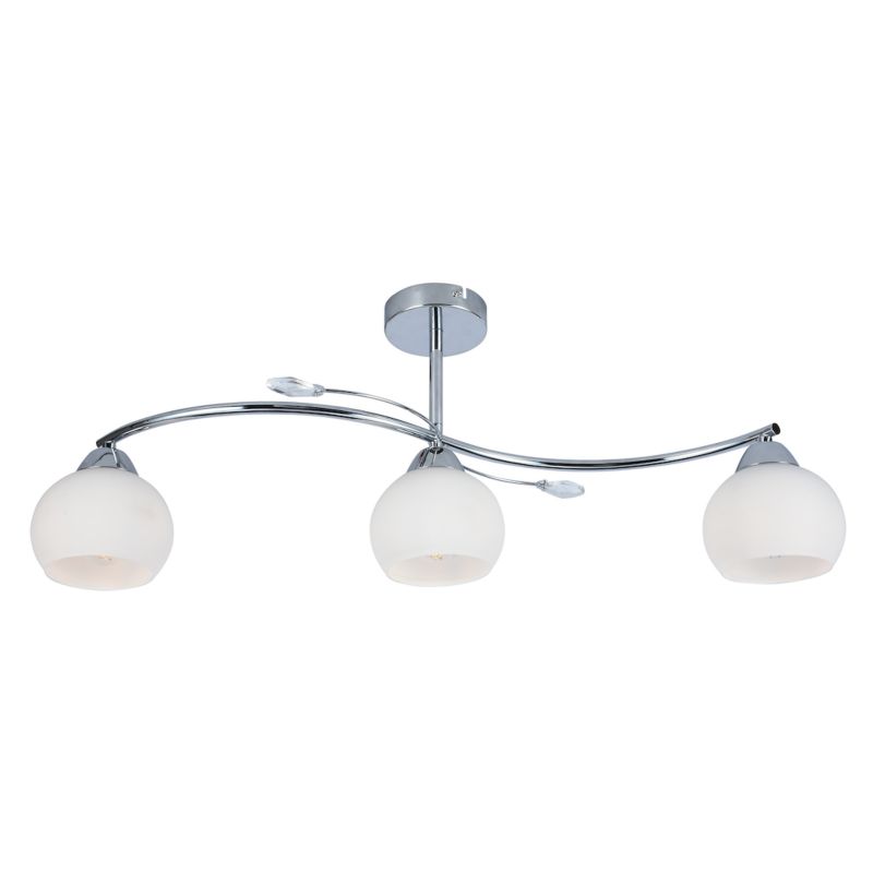 Lampa sufitowa Milagro Connor E27 3x60W srebrny 1 szt.