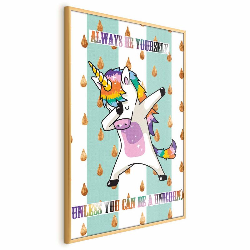 Plakat Artgeist Always be yourself 60x90 cm z ramą złotą 1 szt