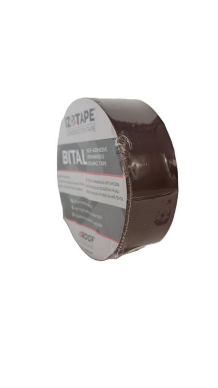 Taśma bitumiczna dekarska 4ROOF IZOTAPE BITAL 50mm 10m x 2 rolki-20mb kolor brąz super elastyczna uszczelniająca 1kpl.
