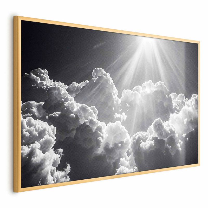 Plakat Artgeist Nadzieja w chmurach 30x21 cm z ramą złotą 1 szt