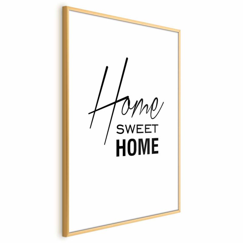 Plakat Artgeist Home 21x30 cm z ramą złotą 1 szt