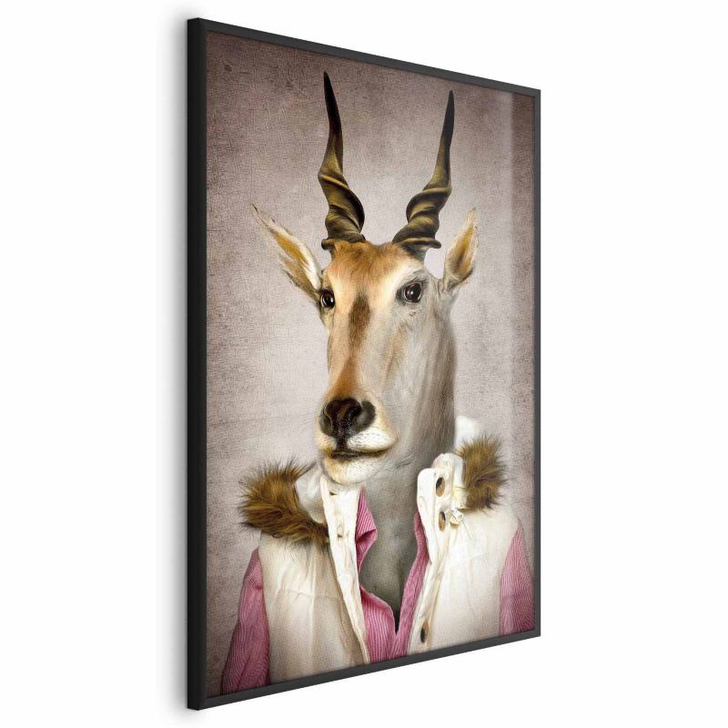 Plakat Artgeist Antylopa 60x90 cm z ramą czarną 1 szt