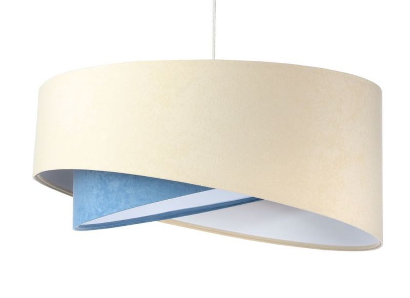 Lampa Bps Koncept wisząca BEIGE beżowa/niebieska/biała 1 szt