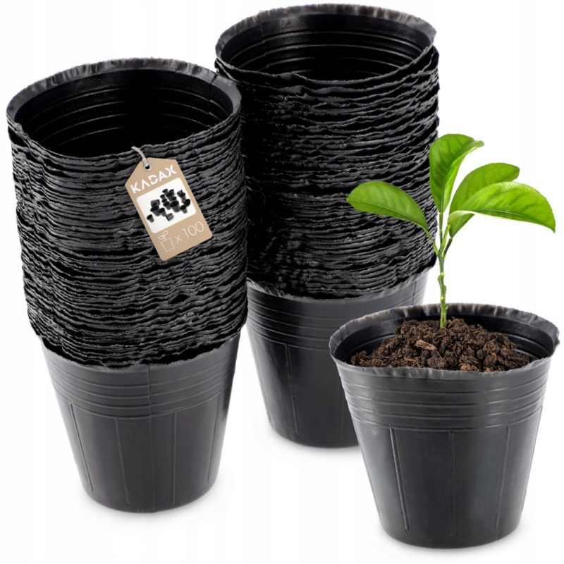 Doniczki KADAX Produkcyjne 100x Doniczka 6cm Do Rozsad Uprawy Sadzonki 1szt.