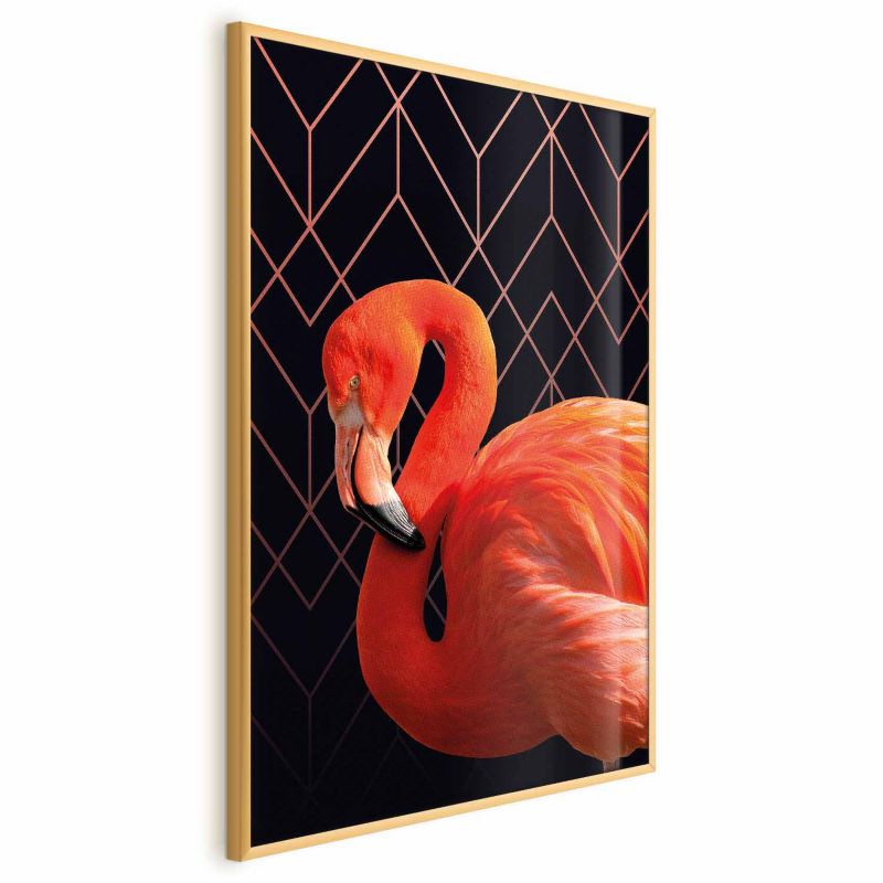 Plakat Artgeist Flaming solo 60x90 cm z ramą złotą 1 szt