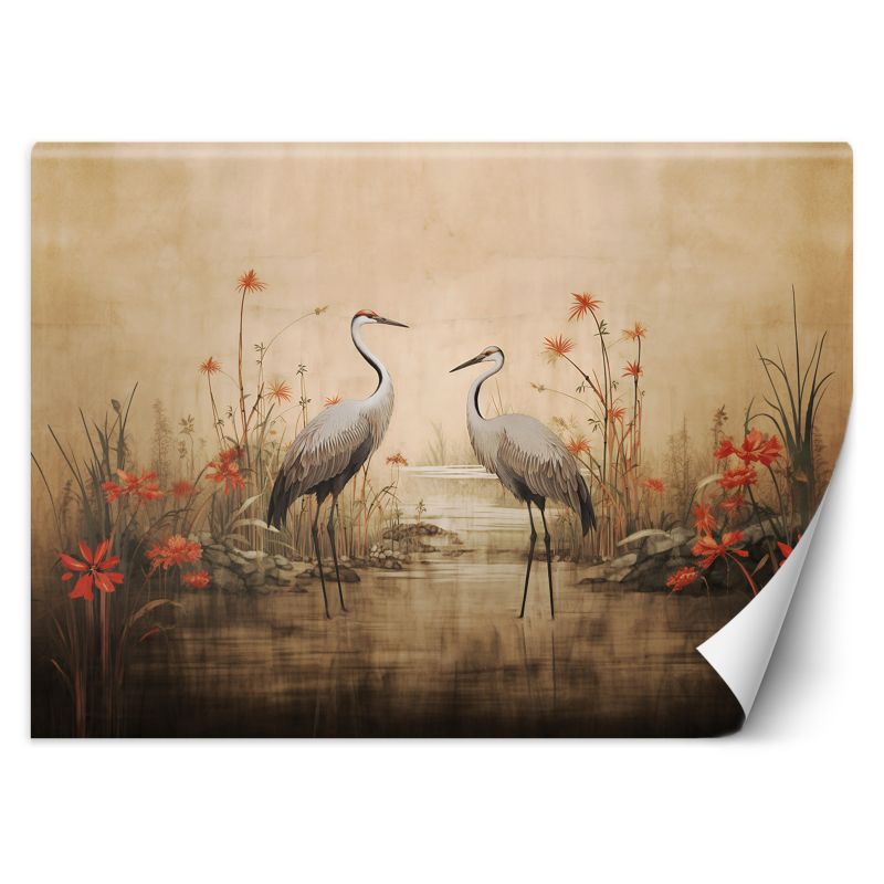 Fototapeta Feeby Żurawie nad jeziorem 200x140 1 szt