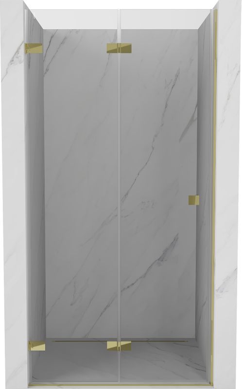 Drzwi prysznicowe Mexen Lunar-F transparent, złote 95 cm 1 szt.