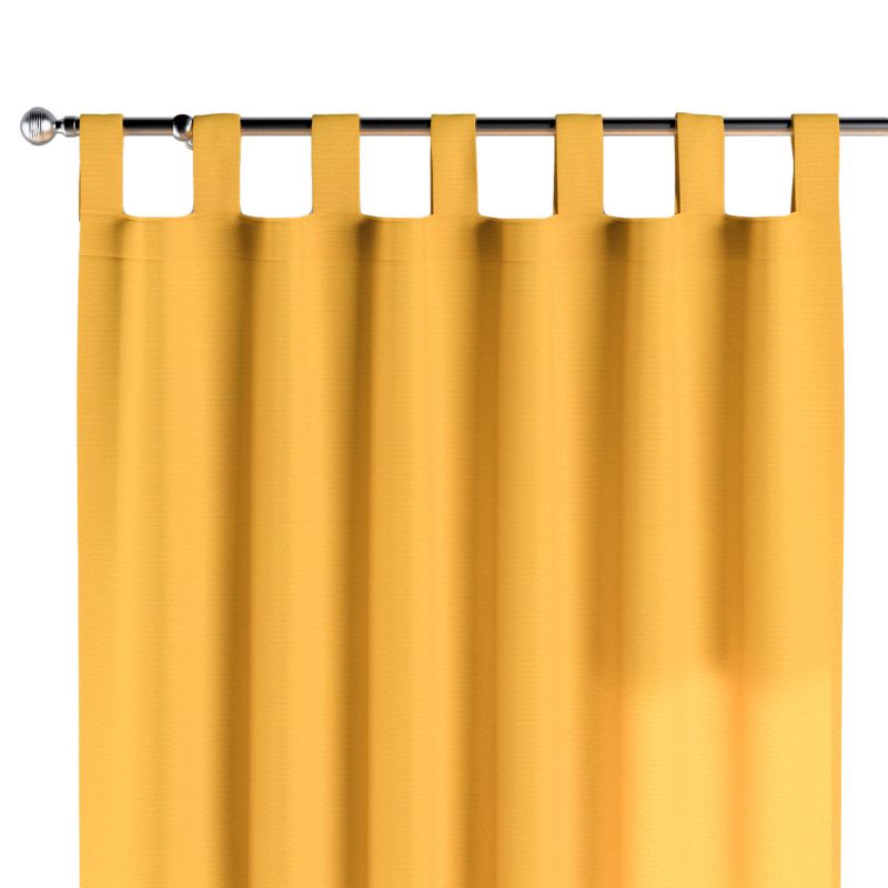 Zasłona na szelkach Dekoria 130x260 cm Loneta żółty 1 szt.