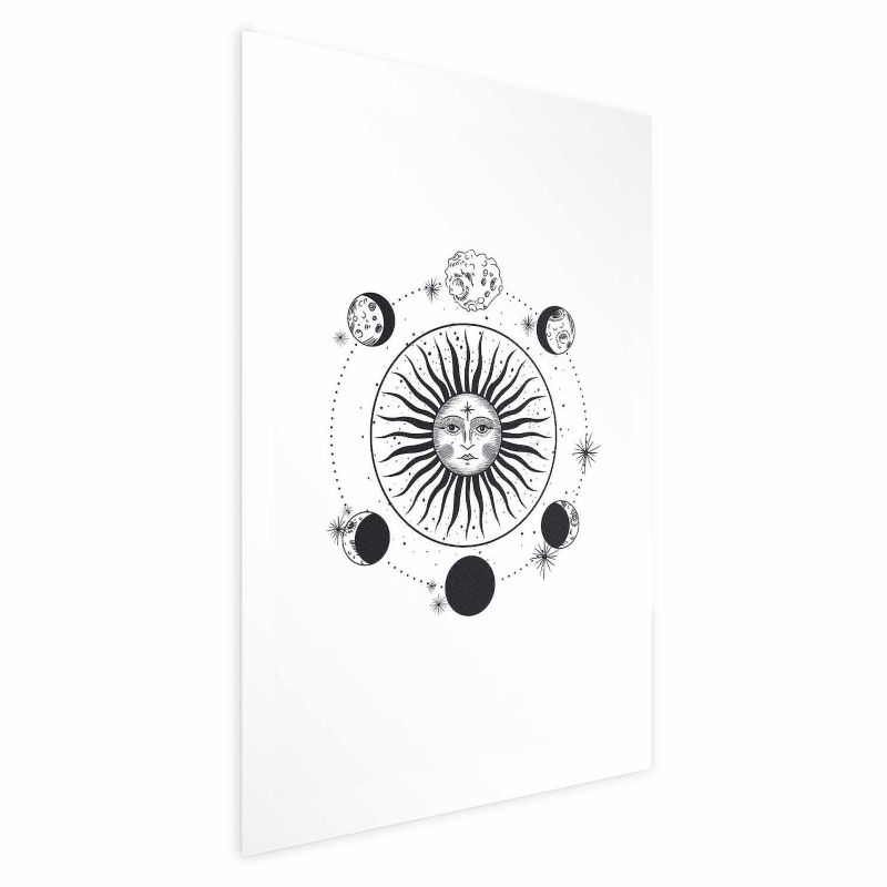 Plakat Artgeist Fazy księżyca 21x30 cm bez ramy 1 szt