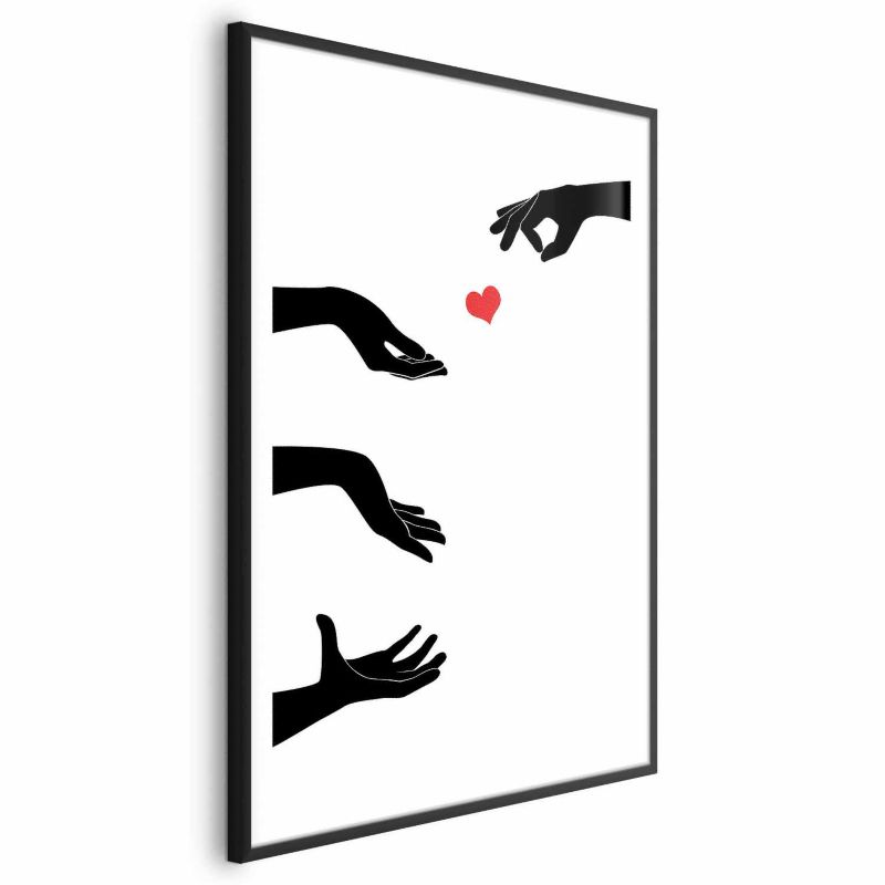 Plakat Artgeist Pstryczek 40x60 cm z ramą czarną 1 szt