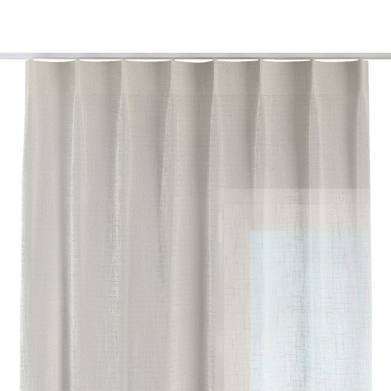 Zasłona na haczykach flex pojedynczych Dekoria 130x260 cm ecru 1 szt.
