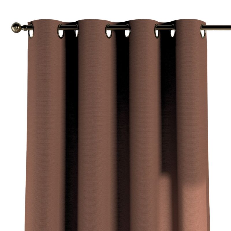 Zasłona na kółkach Dekoria 130x260 cm Loneta brązowy 1 szt.