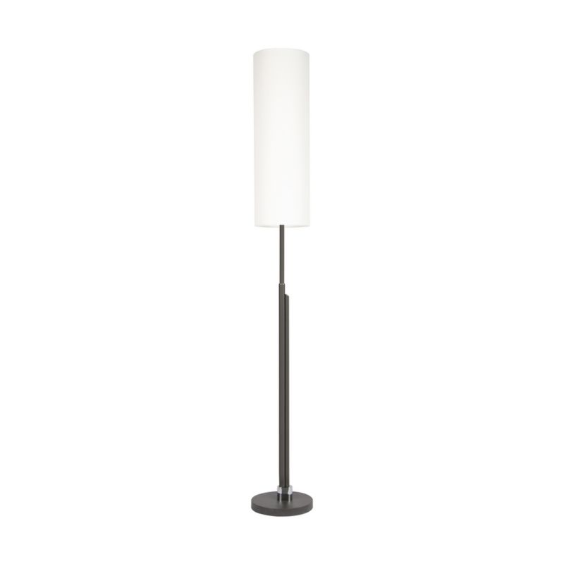 Lampa Podłogowa SPOT Light 1xLED 22W Kompozycja Antracytu z Białą Tkaniną, Polski Producent, 1 szt.