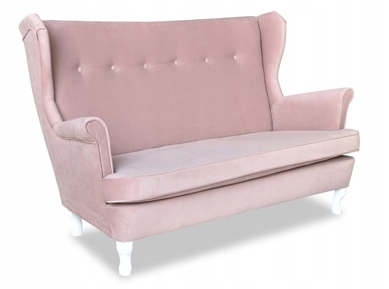 Sofa kanapa uszak do salonu nierozkładana Family Meble ARI pudrowy róż 1szt