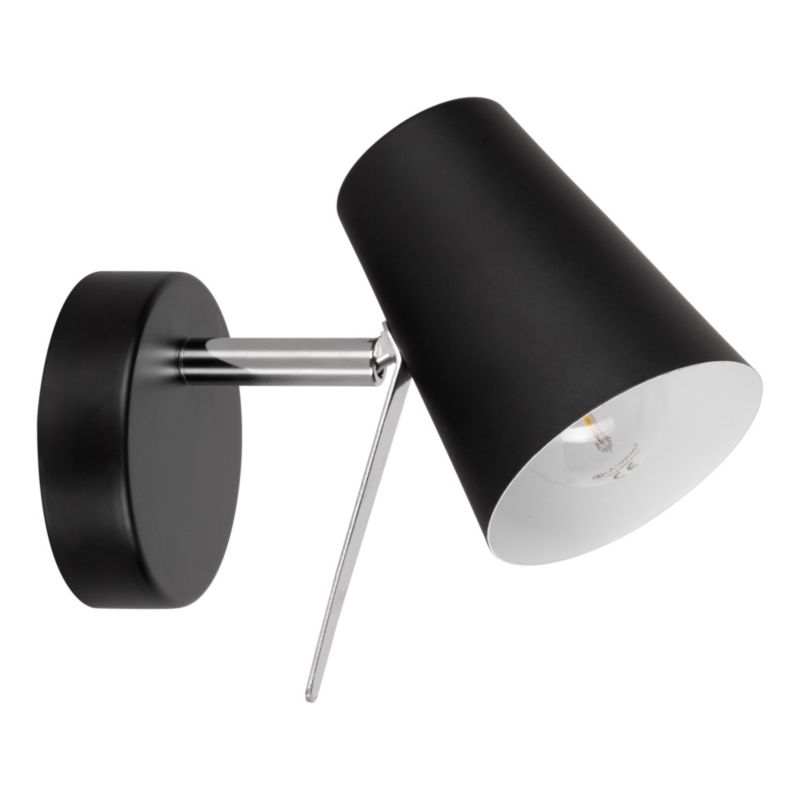 Kinkiet SPOT Light 1xE14 Max.40W Elegancka Czerń w Minimalistycznym Stylu, Polski Producent, 1 szt.