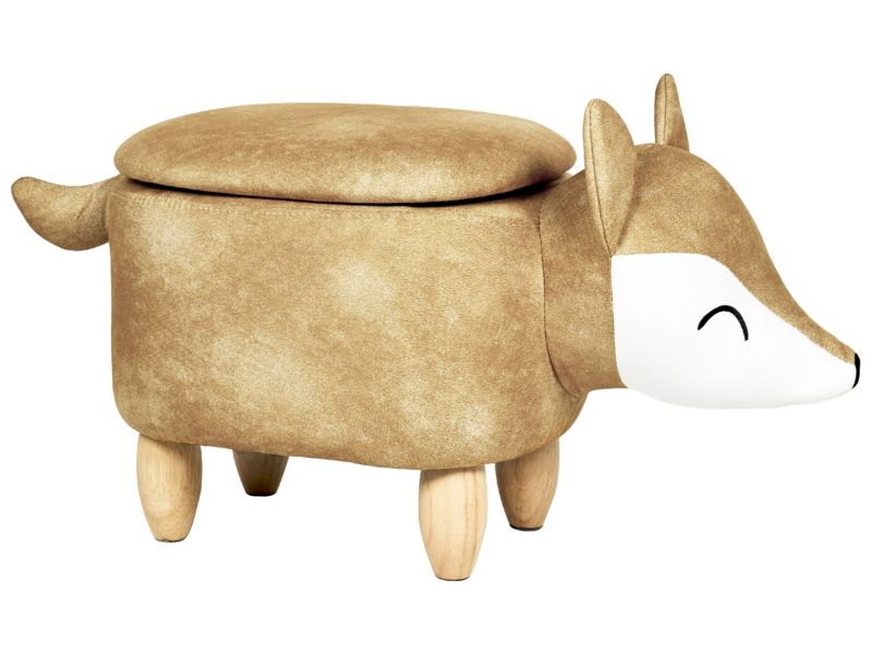 Stołek Fox Pomarańczowy Welur 1 szt.