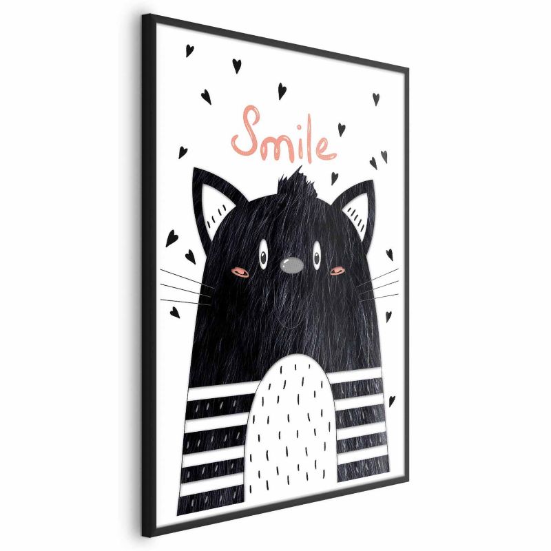 Plakat Artgeist Smile 60x90 cm z ramą czarną 1 szt
