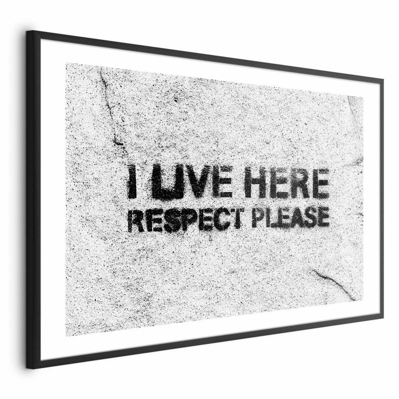 Plakat Artgeist Respect 60x40 cm z ramą czarną 1 szt