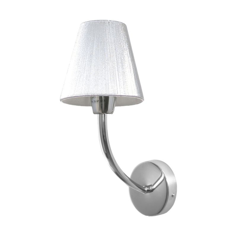 Kinkiet SPOT Light 1xE14 Max.40W Kompozycja Chromu z Srebrnym Abażurem, Polski Producent, 1 szt.