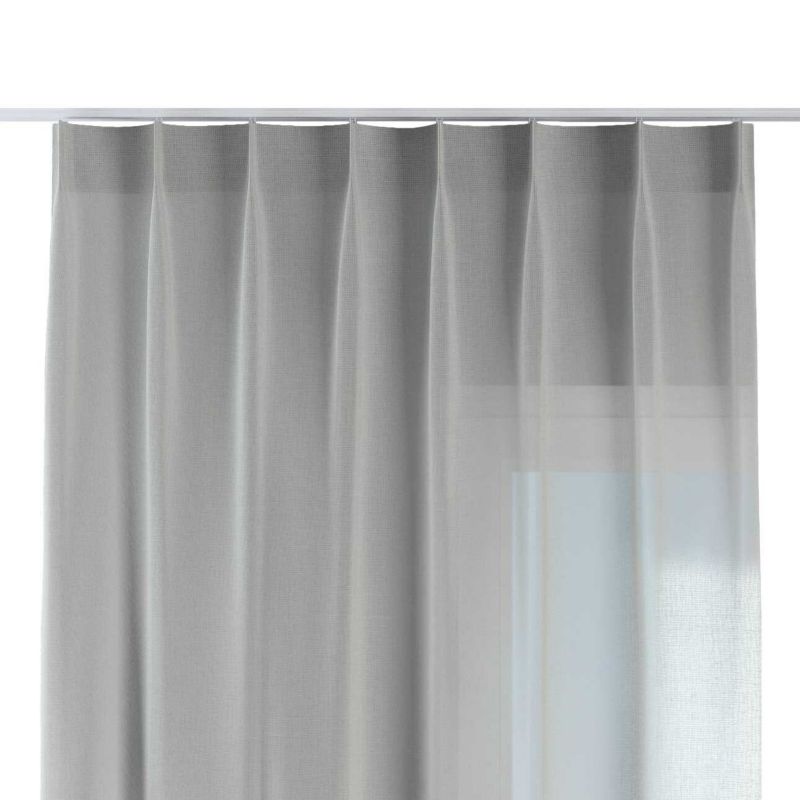 Zasłona na haczykach flex pojedynczych Dekoria 130x260 cm prześwitujący naturalny 1 szt.