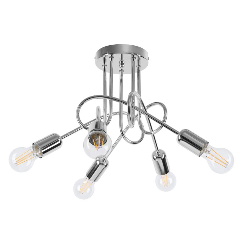 Żyrandol Sollux Lighting LOOP 5 chrom 1 szt.