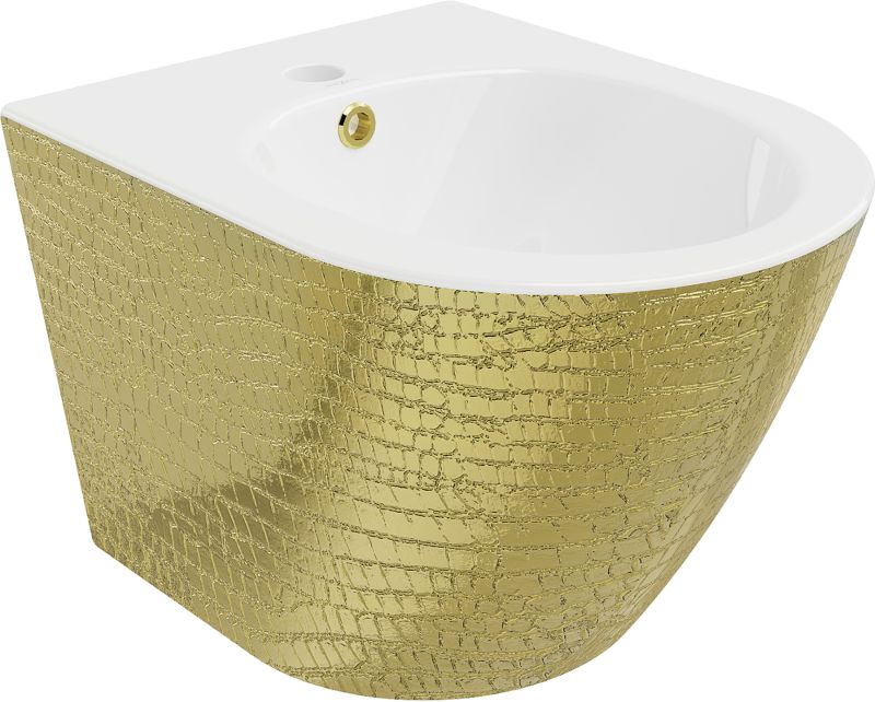 Bidet wiszący Mexen Lena biały/złoty 48 cm 35224808 1 szt.