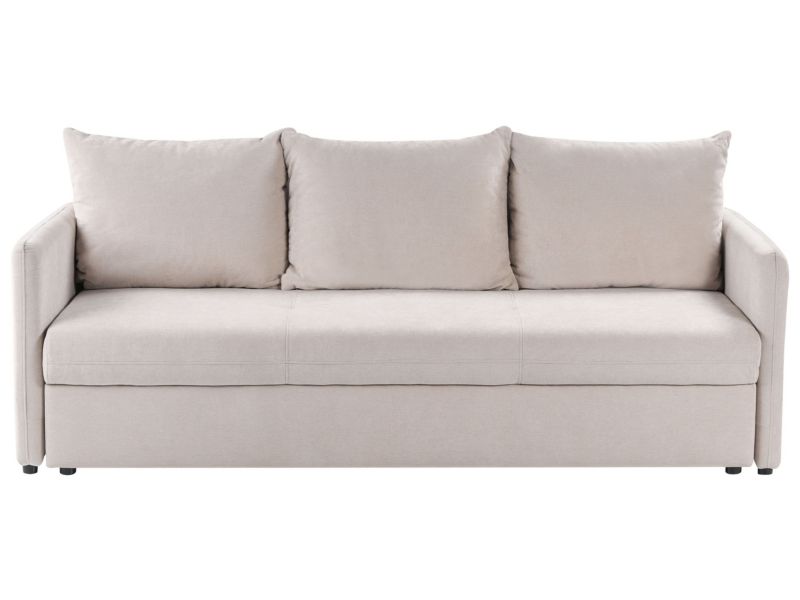 Sofa rozkładana Holsen Beżowy Tkanina 1 szt.