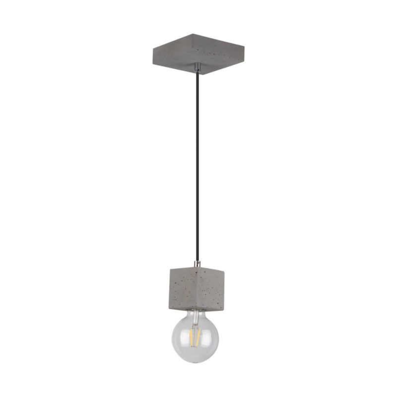 Lampa Wisząca SPOT Light 1xE27 Max.60W Szary Beton, Polski Producent, 1 szt.