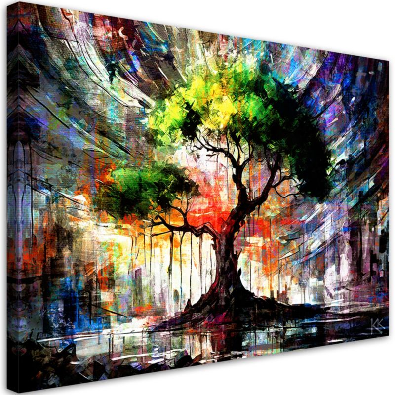Obraz do salonu sypialni Feeby Abstrakcja Drzewo Natura 100x70cm 1szt