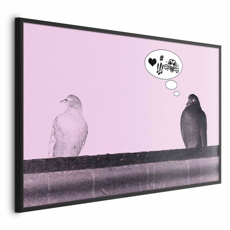 Plakat Artgeist Zaloty 42x29,7 cm z ramą czarną 1 szt