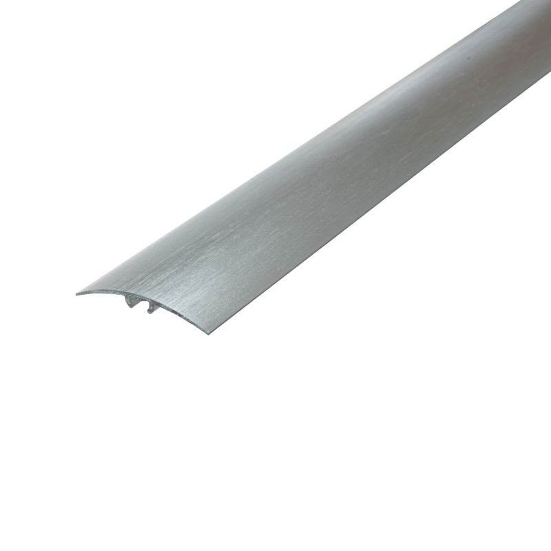 Profil progowy Cezar Srebrny El-Poler Szczotkowany 37mm 1,86m aluminiowy 1 szt.