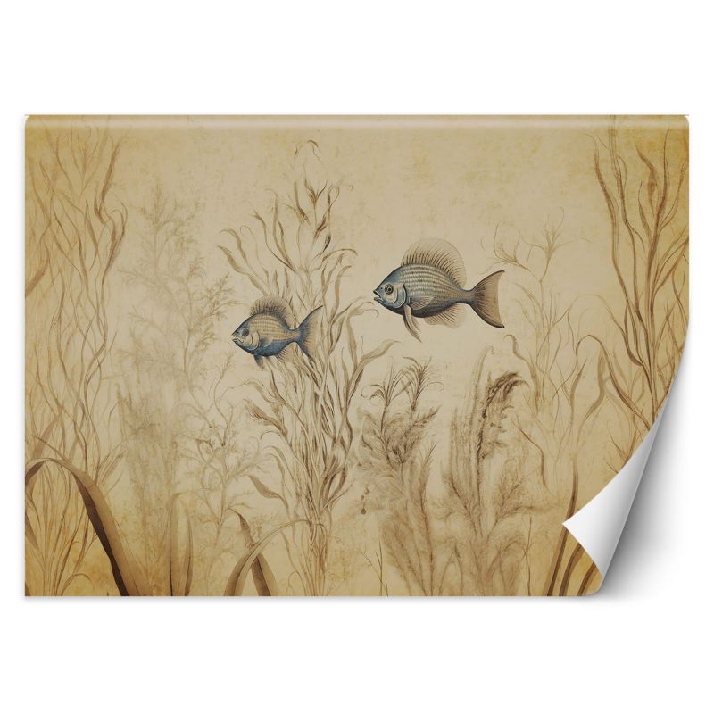 Fototapeta Feeby Feeby Fototapeta Feeby Ryby w stylu boho beżowy 100x70 1 szt