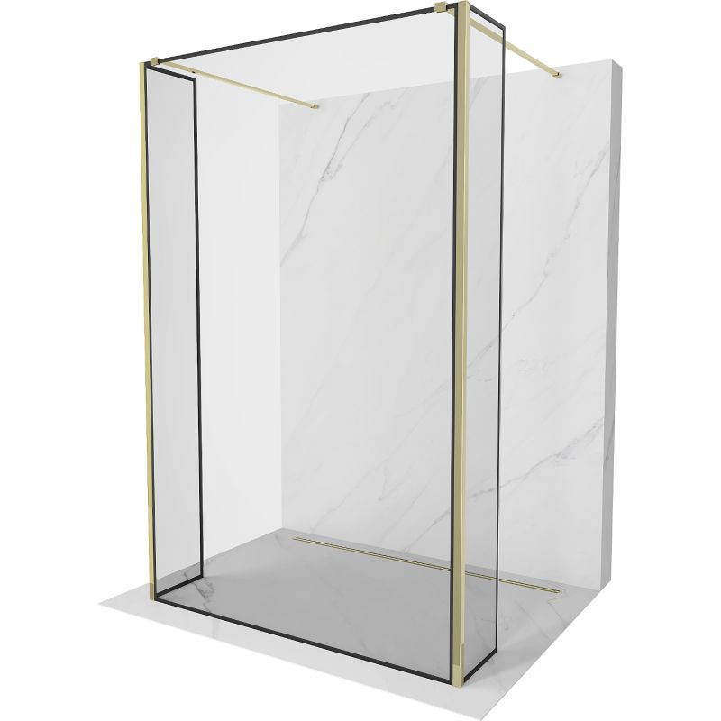 Ścianka prysznicowa Mexen Kioto czarny wzór 120 x 30 cm 800-120-030-222-50-70-030 1 szt.