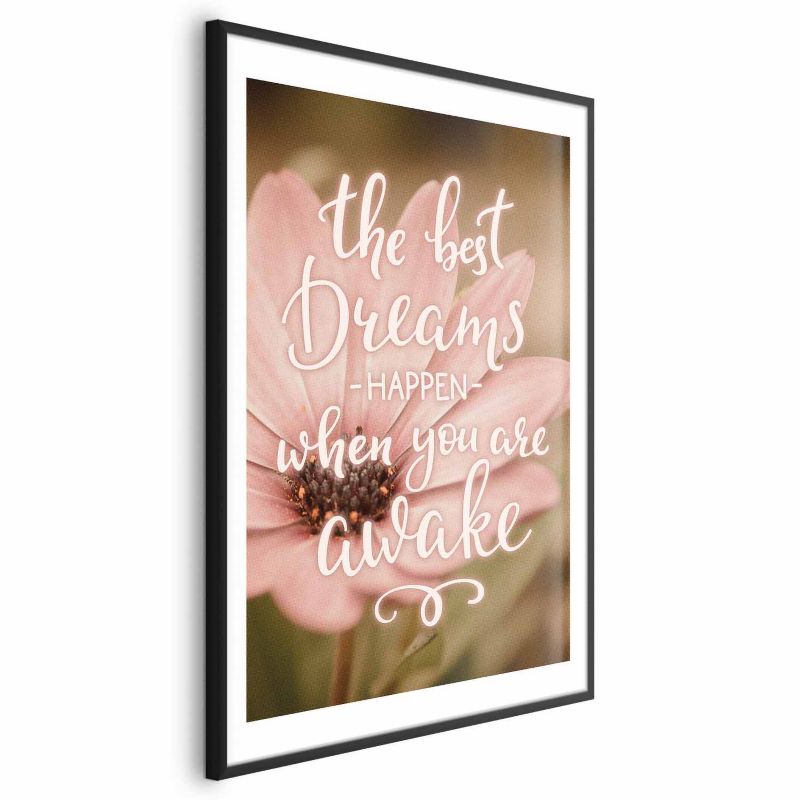Plakat Artgeist Best dreams 21x30 cm z ramą czarną 1 szt