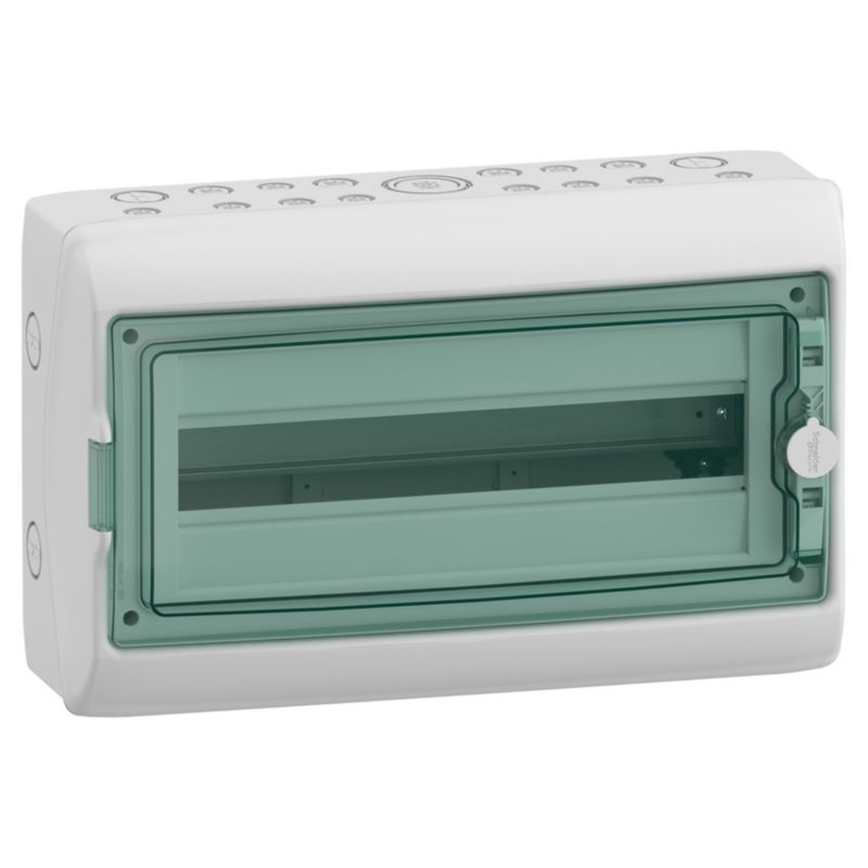 Obudowa natynkowa Schneider Mureva IP65 MRV-1-18-NT-T drzwi transparentne 1 rząd 18 modułów/rząd 1 szt.